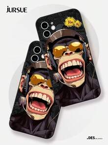 Ốp điện thoại ngộ nghĩnh, Ốp điện thoại xấu xí JURSUE Thời trang Thẩm mỹ Xấu xí Kỳ lạ Ngộ nghĩnh Chống sốc Bảo vệ Mềm mại Tương thích với iPhone 17 16 15 14 13 12 11 Pro Max SE 2020 X XR XS Ip 8 7 Plus XYM2476 - màu đen - Xem 4