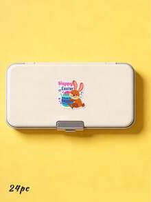 6/12/24pc Customized Easter Stickers(6 Style), Personalized Text Easter Stickers,Cute Egg Bunny Easter Label Stickers, Easter Stickers,Easter Party Stickers, Happy Easter Sticker,Stickers Customizable - Multicolor - View 22