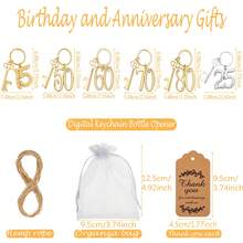 10pcs Gold-Color Bottle Openers, Suitable As 15th, 25th, 50th, 60th, 70th, 80th Birthday Gifts, Anniversary Gifts, Wedding Favors And Gifts, Valentine's Day Gifts, Kitchen And Bar Supplies, Party Favors - Gold - View 3