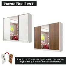 Ropero Closet Madesa Royale 3 Puertas 1 Espejo Color Blanco - Blanco - Ver 10