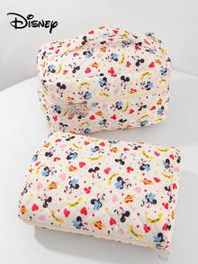 Disney 1Pc Officially Licensed Mickey & Minnie Cartoon Design Disney Mickey Mouse Pattern Large Capacity Storage Bag, Cartoon Children Toiletry Bag, Student Creative Cosmetic Travel Organizer, Mini Handbag & Phone Pouch ,Toiletry Bag Cute Cartoon Characters Large Capacity Cosmetics Skincare Product Storage Bag Christmas Halloween Birthday Surprise Gift For Family And Friends Stitch Lovers Makeup Bag Make Up Organizer Makeup Storage Cosmetic Bag Makeup Pouch Wash Bag Toiletry Travel Bag Vacation Essentials For Travel Gifts For Women - Multicolor - View 4