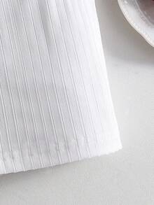 Girls' Cherry Print Camisole And Ruffle Shorts Set, Sweet And Cute Summer Outfit - White - View 5