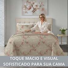 Kit Colcha Patchwork Patch Ultra 3 Peças Casal Queen 240 cm x 260 cm Dupla Face - Istambul - Visão 1