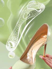 Women's Silicone High Heel Insoles, Anti-Slip, Suitable For Women's High Heels And Men's Sneakers, Applicable For Summer, Back To School, Boots And Other Occasions, Suitable For Outdoor, Sports, Travel, Home, Office, School And Other Scenarios - Transparent - View 9