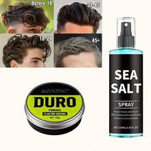 Styling Spray + Wax | Laca para hombre con fijación fuerte, Styling Spray,arcilla moldeadora mate antiencrespamiento Fórmula: fijación duradera, control del exceso de grasa y reducción del brillo, hidratación nutritiva. Fijación media, fórmula fácil de lavar. Este regalo es inolvidable: recomendaciones de regalos seleccionadas - Peinado diario para hombre - Imprescindible para las citas - Spray voluminizador + cera para el cabello - Ver 6