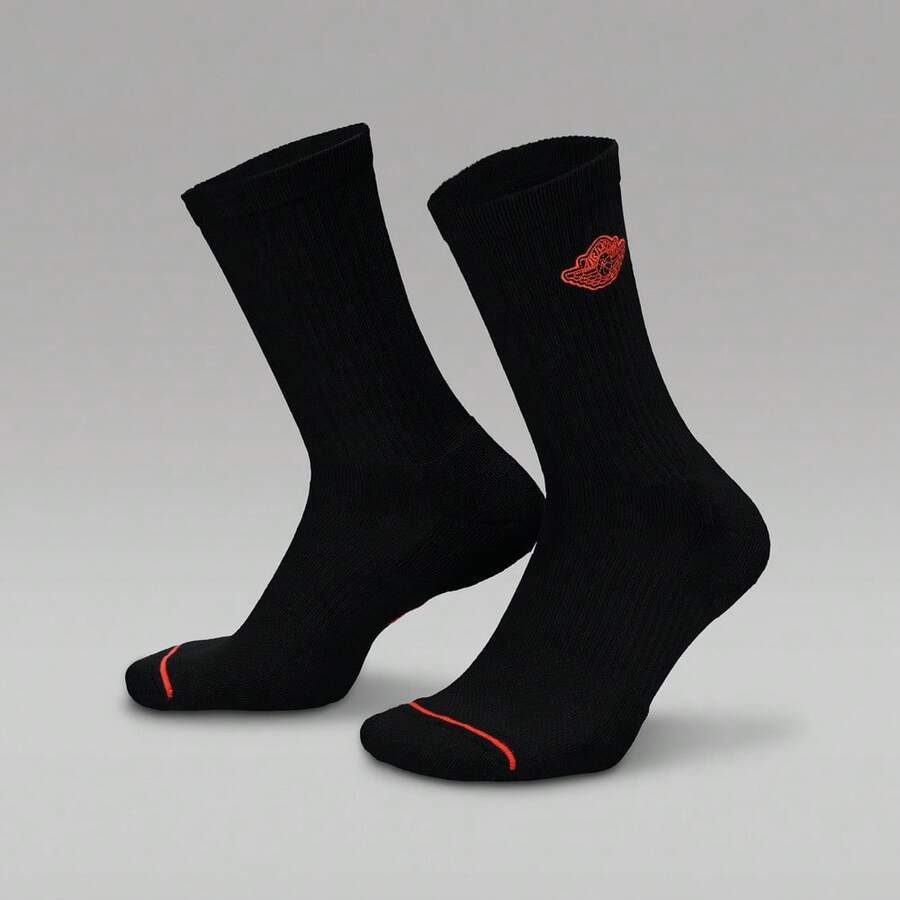 Jordan 1 双男女通用 U J ED CUSH PLY RARE AIR 中筒袜 IF1616-010 - 黑色 - 查看 1