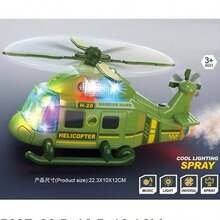 Helicóptero de Juguete de Policía Luces Música Spray Acción para Niños Controlador Material Plástico Nivel Principiante Uso al Aire Libre,helicóptero juguete,Juguetes para helicópteros para niños mayores de 3 años,juguete de helicóptero para niños,juguete helicóptero para niños - Azul - Ver 7