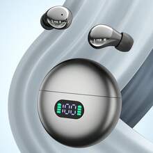 迷你无线蓝牙5.4耳机，带LED数字显示屏，降噪高保真立体声 - 彩色 - 查看 13