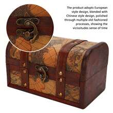 Decorative Jewelry Chests & Boxes - Vintage Wood Box - 查看 5