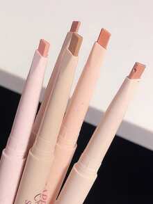 哑光咖啡色唇线笔，高显色度，持久不脱妆，顺滑易涂，哑光妆效，适合女性和女孩，冬季必备，Y2K时尚单品，生日、情人节礼物佳选，派对必备，最佳颜色 - 彩色 - 查看 6