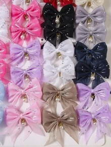 8 pezzi Fermagli per capelli da ragazza in rete con fiocco e perle finte, fermagli carini per ciuffi laterali da principessa, fermagli semplici per frangia, fermagli a papera dolci e versatili, adatti per uso quotidiano, fermagli a pinza, fermagli per capelli, forcine, accessori - Multicolore - Visualizzare 6