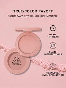 3CE Blush - #MONO PINK - Charming Sensual Pink - 5.5g - # MONO PINK - View 3