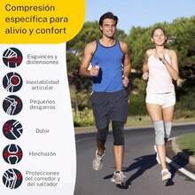 Rodillera Deportiva Ortopédica Unisex con Estabilizador Lateral y Almohadillas de Gel Rotulianas para Una Mayor Sujeción Rodilleras para ProtecciónAlivio Deporte Small - Extra grande - Ver 5