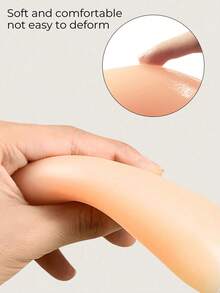 可重复使用无缝无肩带硅胶塑形文胸，防水防凸，适合搭配泳装、连衣裙、比基尼、婚纱、露背装、日常穿着，隐形胸垫，保护隐私，内衣配饰 - 彩色 - 查看 8