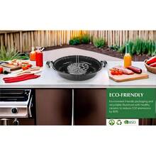Asador para Estufa Mexicana con 2 Discos Giratorios, de Acero Inoxidable Esmaltado, Parrilla de Disco Metal para Cocinar al Exterior - 1 - Ver 5