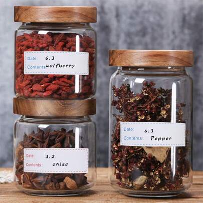 125 pezzi/rotolo Etichette adesive rimovibili per la e la data di conservazione degli alimenti in frigorifero