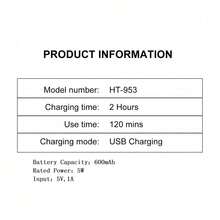 1件 Hatteker 男士电动剃须刀，往复式展示剃须刀 - 黑色 - 查看 3