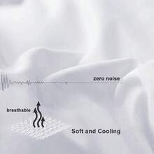 Chăn bông cao cấp 4 mùa, mềm mại như lụa, thoáng mát và ấm áp, có thể đảo mặt, cỡ Full/Queen - Được làm từ vải sợi nhỏ thoáng mát, công nghệ chống vón cục, lý tưởng cho sử dụng hàng ngày, làm quà tặng đám cưới và ngày lễ! - trắng - Xem 6