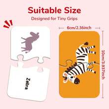 beartale 16件套蒙特梭利拼图玩具，DIY拼图游戏，多主题早教玩具，益智玩具，儿童最佳礼物 - 彩色 - 查看 13