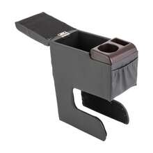 SHIOUCY Auto Mittelkonsole Organizer, Mittelarmlehne extrabreit Universal Container, Armhalter für Auto, Zentralkonsole für Auto, Universal-Armhalter für Auto, Zentraler Aufbewahrungsbehälter, Farbe schwarz, Armhalter Kissen - A - Übersicht 6