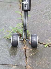 1pc Wheel-Equipped Crack Weeder, Manual Puller Tool For Pavers, Decks, Patios, Driveways, Sidewalks & Gardens - Pole Not Included - Weeding Hook (stem Not Included) - View 2
