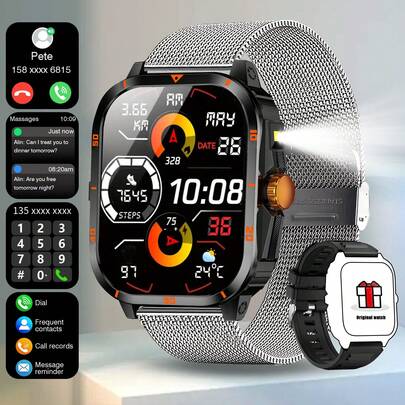 ساعة ذكية جديدة، مكالمات/طلب لاسلكي، تذكيرات تطبيقات متنوعة، مناسبة للرجال والنساء، تنبيهات المعلومات، تشغيل الموسيقى، ساعة لياقة بدنية متعددة الوظائف