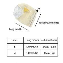 Pet Supplies Transparent Cat Face Mask, Anti-Bite Anti-Meow Anti-Scratch Grooming Mask, Breathable Wide Vision Cat Head Cover - Yellow - View 2