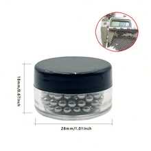 200/400/800pcs Stainless Steel Cleaning Beads, Glass Cup, Bottle, Hookah, Wine Bottle Cleaning Beads, Smoking Accessories (200pcs/Box) - Gun Black - View 4