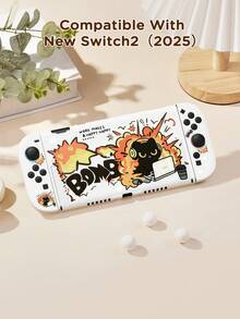 Ốp bảo vệ máy Switch hình mèo đen hoạt hình, phù hợp với Switch 2 (2025)/Switch NS/Switch OLED, có thể sử dụng trên đế sạc mà không cần tháo ốp, vỏ bảo vệ tay cầm chơi game đa năng, phụ kiện chơi game Switch, chống rơi và trầy xước, quà tặng lãng mạn cho mùa thu/đông, tựu trường, Giáng sinh, Ngày lễ tình nhân. - Nhiều màu - Xem 18