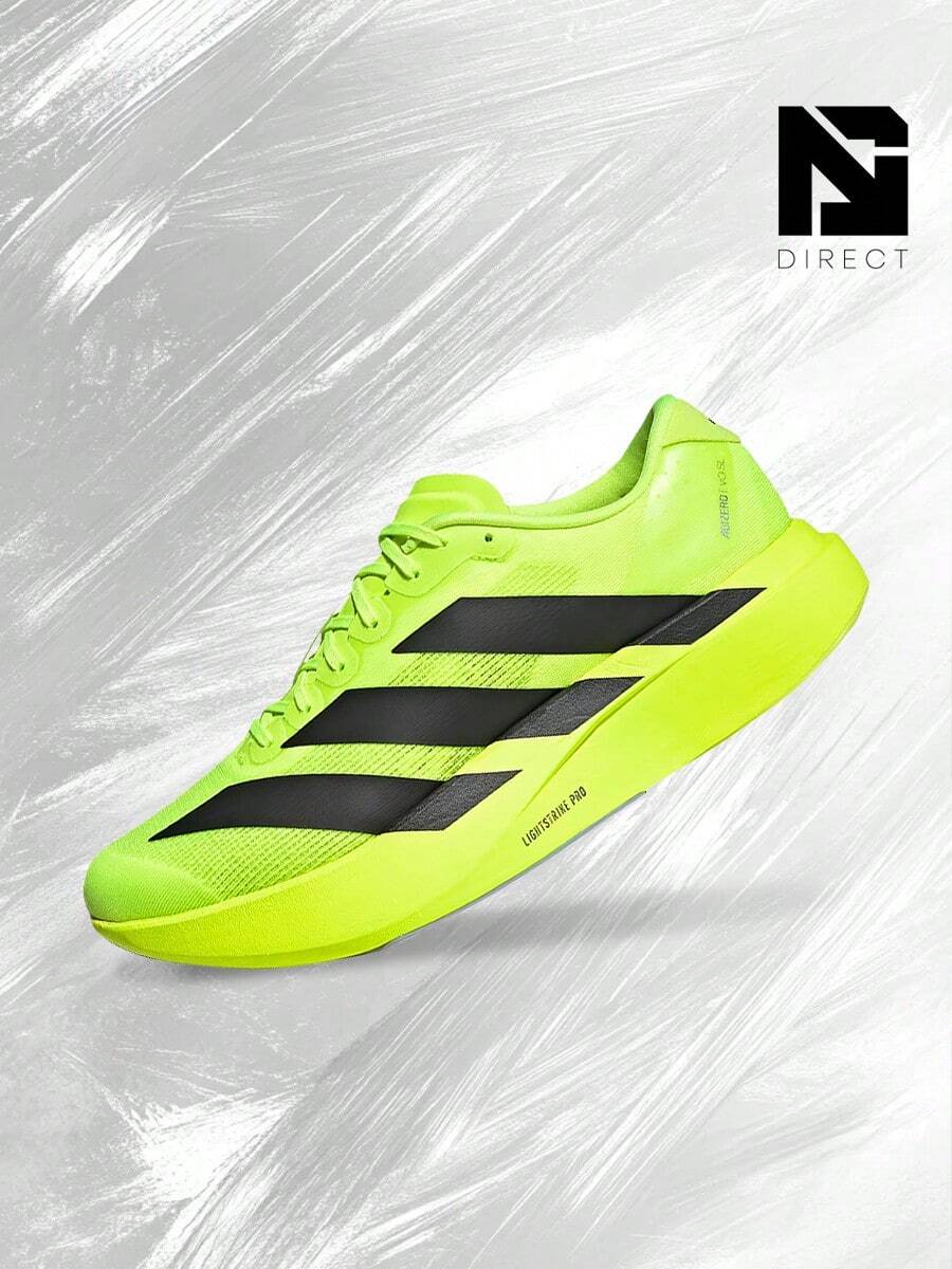 Adidas Adizero Evo SL Lucid Lemon – Men's Lifestyle Sneakers – Shoes For Man-Vintage-Spring & Summer-Inspired Running Shoes, Shock-Absorbing Comfort, Gym To Streetwear Casual Wear-Back To School–JR3416 - Lucid Lemon/Core Black/Metallic Silver - 查看 1