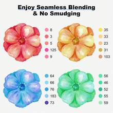 48/60/80/120/168色双头马克笔和斜头美术马克笔套装，永久性马克笔，带支架和勾线笔，适合艺术家、成人涂色、绘画、插画和卡片制作，圣诞节、新年、返校季礼物，可补充墨水 - 套裝 - 查看 7