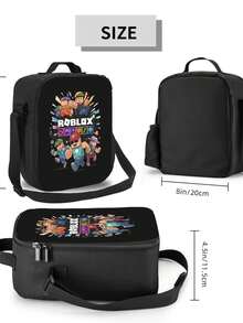 Winter Protection Lunch Bag | Reusable Lunch Bag, Suitable For Use At Work, Travel And Picnics. Made Of Black Polyester Fiber Material. Can Only Be Hand-Washed. - Black - View 2