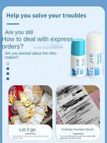 1/2/3pcs Thermal Paper Eraser - Courier Label Remover, Suitable For Courier Labels And Stickers, Thermal Ink Eraser, Protect Package And Box Privacy, Easy-To-Use Ink Eraser Solution, Applicable For Home, Office, Warehouse And Logistics, Random Color And Style, Practical Stationery For Daily Work - / - View 9