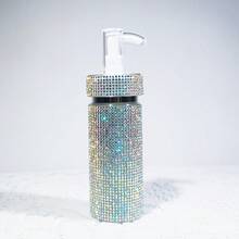 Chai đựng sữa dưỡng thể bằng acrylic đính đá, thiết kế lấp lánh sang trọng, chai mỹ phẩm trong suốt chống rò rỉ, có thể tái sử dụng, nhẹ, thích hợp cho bàn trang điểm/phòng tắm, thiết kế lấp lánh sang trọng dành cho việc đựng mỹ phẩm cao cấp của phụ nữ, sử dụng trong khách sạn và gia đình. - Nhiều màu - Xem 7