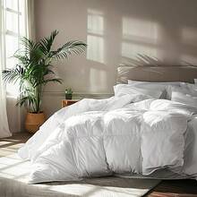 All-Size Quilted Comforter - Your 4-Season Daily Essential & Perfect Wedding/Holiday Gift - White - View 3