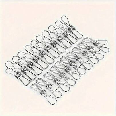 1/10/20 buc cleme de rufe din oțel inoxidabil, 2,2 inch, durabile, cuiere de rufe, cleme metalice multifuncționale, pentru casă și living, decor pentru cameră, dormitor, decorare casă, lucruri, baie, haine, saci pentru gustări, utilizare la birou