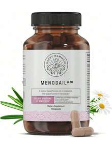 Bestseller!Happy Mammoth MenoDaily – Menopause Support For Women. Promotes Temperature Balance, Cool Comfort & Emotional Regulation. Hormone-Free Formula. 72 Capsules..Supplement Vitamin,Free Shipping. - 1 - Xem 7