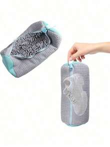 Shoe Cleaning Bag,Washing Machine Shoe Bag–Heavy-Duty Reusable Washer & Dryer Laundry Shoe Bag, 360 ° Deep-Clean Zippered Protective Bag, Stain-Free Shoe Care Kit For Sneakers, Tennis Shoes, Running Shoes & Boots, Machine-Washable Footwear Storage Pouch, Durable Polyester Laundry Organizer With Carry Handle, Fits Most Sizes – Perfect For Home Laundry, Travel, Gym, Back To School,College Dorms & Outdoor Use - 彩色 - 查看 8