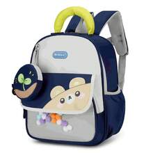 New Cute Cartoon Children Backpack, Fashion Boys Girls School Bag - Blue - View 5
