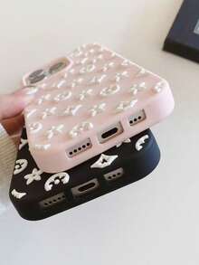 Ốp lưng điện thoại cao cấp mới, chất liệu silicon mềm mại, họa tiết ngôi sao, tương thích với Apple 17 Pro Max, 16 Pro, 17 Pro, 17, 16 Pro Max, màu trơn mờ, chống sốc. - Hồng - Xem 2