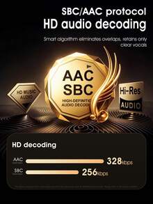 Acer 宏碁官方 OHR646 无线耳机，无线 6.0，ANC 主动降噪，低延迟，游戏体验更佳，超长续航，降噪麦克风，Hi-Fi 音质，男女通用，兼容智能手机和平板电脑，圣诞节/情人节礼物之选 - 均碼 - 查看 7