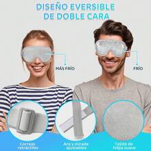 ¡RecomendadoLukovee Masajeador de Ojos con Calor, Música Bluetooth Recargable, Masajeador de Ocular con Voz en Ingles 3 Modes, Aliviar la Tensión Ocular, Regalo de Cumpleaños, Térmica¡Top de Temporada - Gris - Ver 7