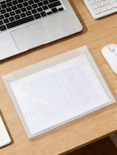 2/4/8 حقيبة ملف بلاستيكية A4 - حقيبة تخزين ملفات شفافة سميكة للطلاب، حقيبة بيانات بلاستيكية PP بإغلاق زر، ملف مكتبي بألوان الماكرون المقاومة للماء، تخزين ملفات عصري، مصنوع من مادة PP مقاومة للماء مناسب للطلاب والاستخدام المكتبي، عودة إلى المدرسة، لوازم مدرسية