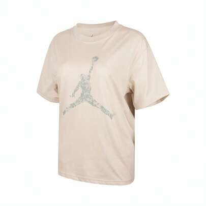 Jordan Women's AS W J BRK SS GF GFX TEE LACE Short Sleeve T-Shirt Knit Crew Neck Short THV0199-104