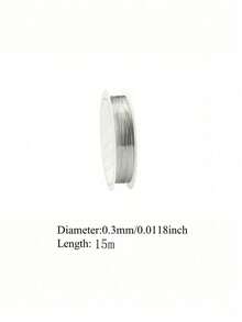Alambre de joyería de acero inoxidable de alta calidad, no destiñe, no se oxida, resistente al color, duradero, adecuado para pulsera, collar DIY, hilo de cuentas que no se destiñe, cordón de joyería, alambre de tejido artesanal, color dorado y plateado - Multicolor - Ver 11