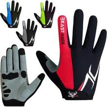 Guantes Deportivos de Fitness para Hombre y Mujer, Transpirables, con Pantalla táctil y protección Antideslizante para Deportes al Aire Libre, Ejercicio y Gimnasio. - Azul - Ver 11