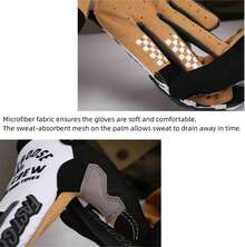 Guantes de motocross con visualización táctil, guantes de motociclismo, para hombres y mujeres, transpirables, ligeros, para ciclismo, escalada, guantes de montaña al aire última - Negro1 - Ver 12
