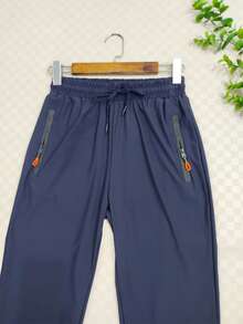 Men's Quick-Drying Stretch Pants - Dark Blue - View 3