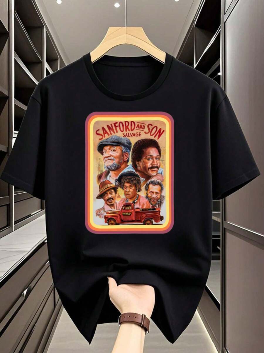 Men Outdoor Tees & Tanks - Black - View 1