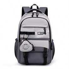 New Casual Utility Backpack, College Student Laptop Bag, Korean Style Middle School Backpack - A - View 12